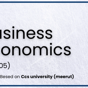 Business economics